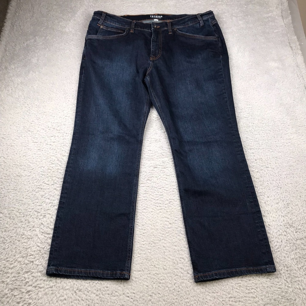 Tecovas Relaxed Jeans Mens 38 (40x29) Dark Blue Western Cowboy Ranchwear Denim